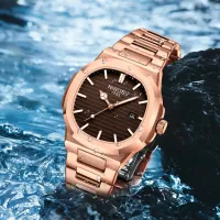 NIBOSI Men's Military Stainless Steel Watch thumbnail 5