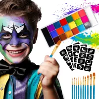 20-Color Face & Body Paint Kit thumbnail 2