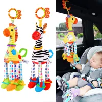 Soft Animal Baby Rattle with Teether thumbnail 1
