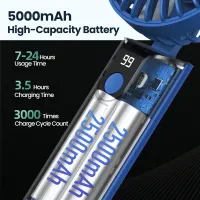Mini Portable USB Rechargeable Handheld Fan thumbnail 4
