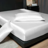 Luxury Satin Fitted Sheet Set thumbnail 2
