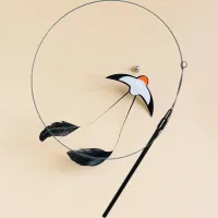 Interactive Feather Bird Cat Wand Toy thumbnail 6