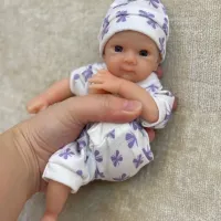 Mini Silicone Reborn Baby Doll thumbnail 3