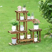 6-Tier Wood Plant Stand thumbnail 4