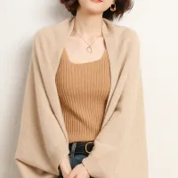 Merino Wool Women's Knit Cardigan thumbnail 5