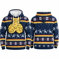 Christmas Ugly Hoodie Sweatshirt Unisex thumbnail 2