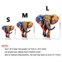 Elephant Wooden Puzzle Brain Teaser thumbnail 4