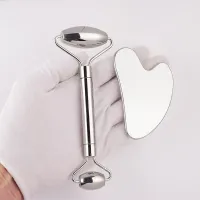 Stainless Steel Facial Roller & Gua Sha Set thumbnail 3