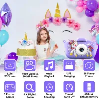 Unicorn Kids Digital Camera Toy thumbnail 3