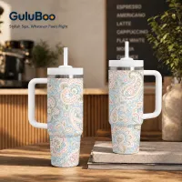 40oz Insulated Travel Mug with Straw thumbnail 2