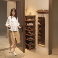 Solid Wood Multi-Tier Shoe Rack thumbnail 4