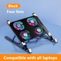 RGB Gaming Laptop Cooling Pad with Silent Fans thumbnail 4