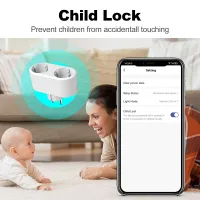 WiFi Smart Plug Dual Outlet 16A EU thumbnail 6