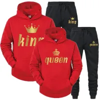 King & Queen Matching Couple Tracksuit thumbnail 5
