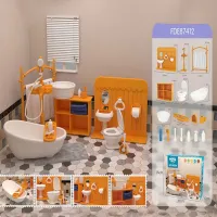 DIY Miniature Dollhouse Bathroom Set thumbnail 2
