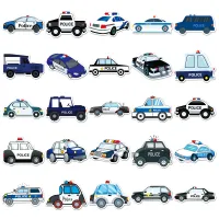 50Pcs Cartoon Police Car Stickers for Kids Party Favors thumbnail 5