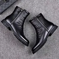 Men's High Top Leather Winter Boots thumbnail 4