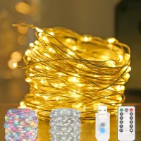 LED Fairy String Lights USB Remote thumbnail 1