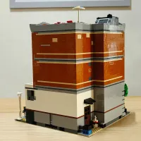 Creative City Street View Corner Garage Building Blocks thumbnail 5