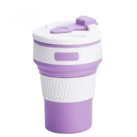 Collapsible Silicone Travel Mug 350ml thumbnail 6