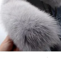 Women Faux Fur Lined Denim Jacket thumbnail 4