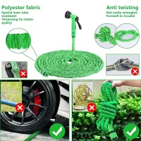 Expandable Magic Water Hose with Spray Nozzle thumbnail 5