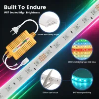 220V RGB LED Strip Light Kit with Remote thumbnail 5