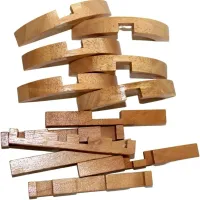 Wooden Kongming Luban Lock 3D Puzzle Ball thumbnail 4