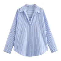 Cotton Oxford Lapel Blouse thumbnail 5