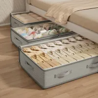 Foldable Under Bed Storage Bins thumbnail 1