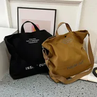 Canvas Shoulder Bag with Wallet thumbnail 4
