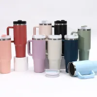 40oz Insulated Tumbler with Handle thumbnail 5