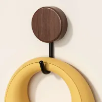Solid Wood Self-Adhesive Wall Hook thumbnail 4