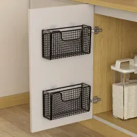 Punch-Free Iron Cabinet Door Rack thumbnail 1