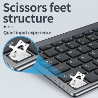 Gray Bluetooth Keyboard & Mouse Combo thumbnail 4
