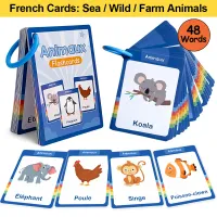 French Animals Vocabulary Flashcards thumbnail 1