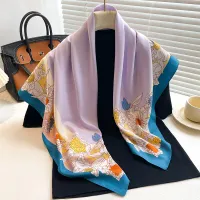 Luxury Twill Silk Square Scarf 90x90cm thumbnail 3