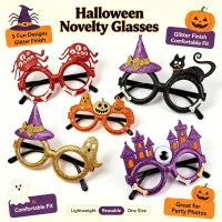 5Pcs Halloween Novelty Eyeglasses Set thumbnail 2
