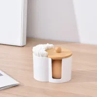 Acrylic Cotton Swab Organizer Box thumbnail 5