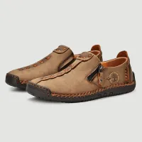 Handmade Leather Slip-On Loafers thumbnail 3