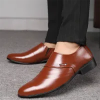 Black Leather Loafer Dress Shoes thumbnail 5