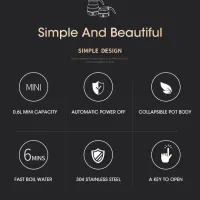 Collapsible Travel Electric Kettle thumbnail 5