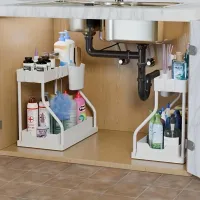 2 Tier Pull Out Under Sink Organizer thumbnail 2