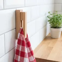 Solid Wood Adhesive Towel Hook thumbnail 3