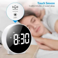 LED Digital Alarm Clock Dual Time Display thumbnail 3