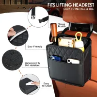 PU Leather Car Seat Back Organizer thumbnail 3