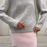 Oversized Wool Knit Pullover Sweater thumbnail 1