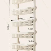 No Drill Wall Mounted Storage Rack thumbnail 6