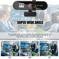 8K 4K USB Webcam with Mic & Autofocus thumbnail 5