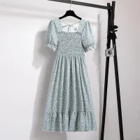 Pleated Chiffon Midi Beach Dress thumbnail 2